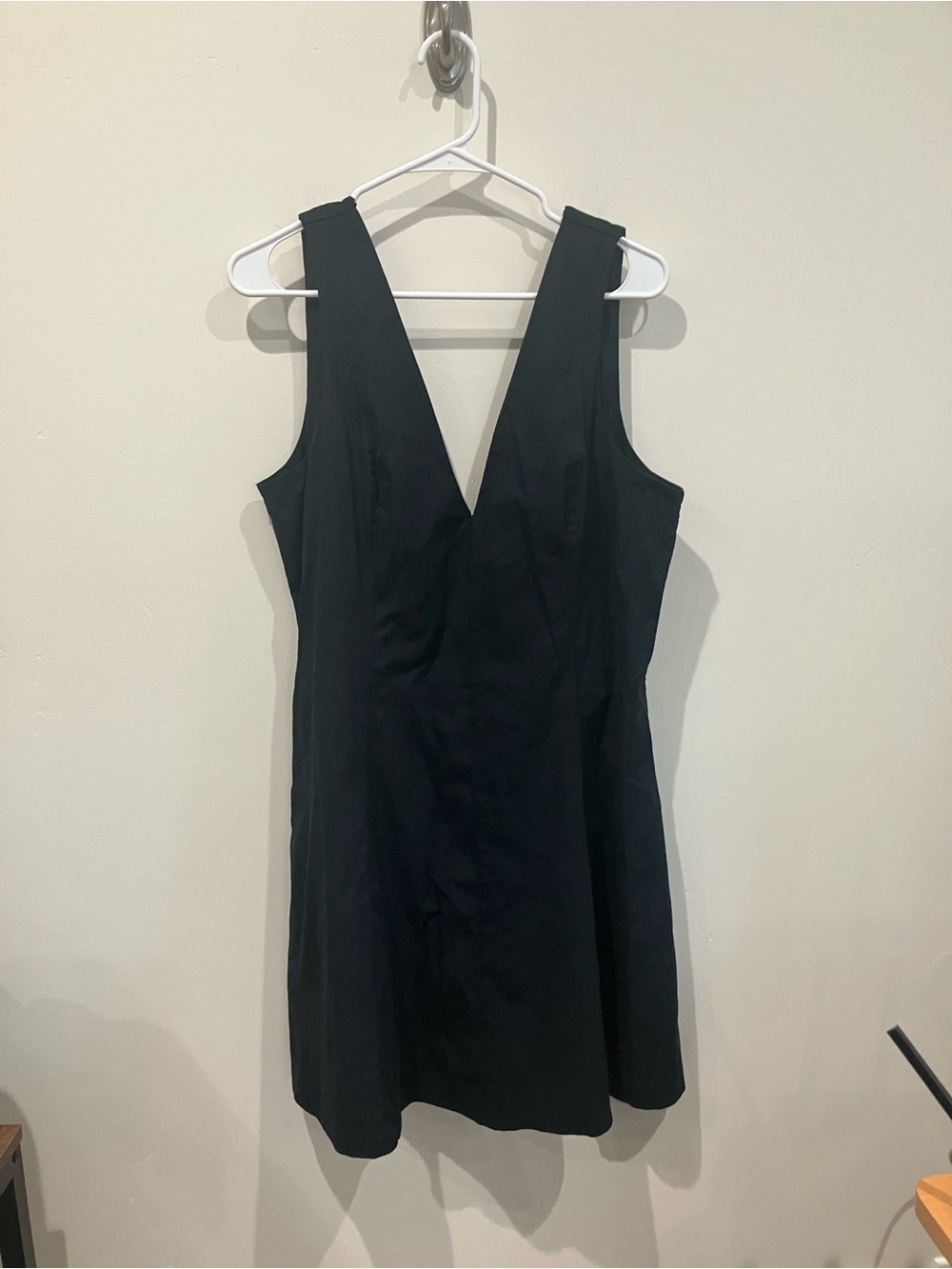 NWT Abercrombie & Fitch Black XL V-Neck Flare Dress with Pockets